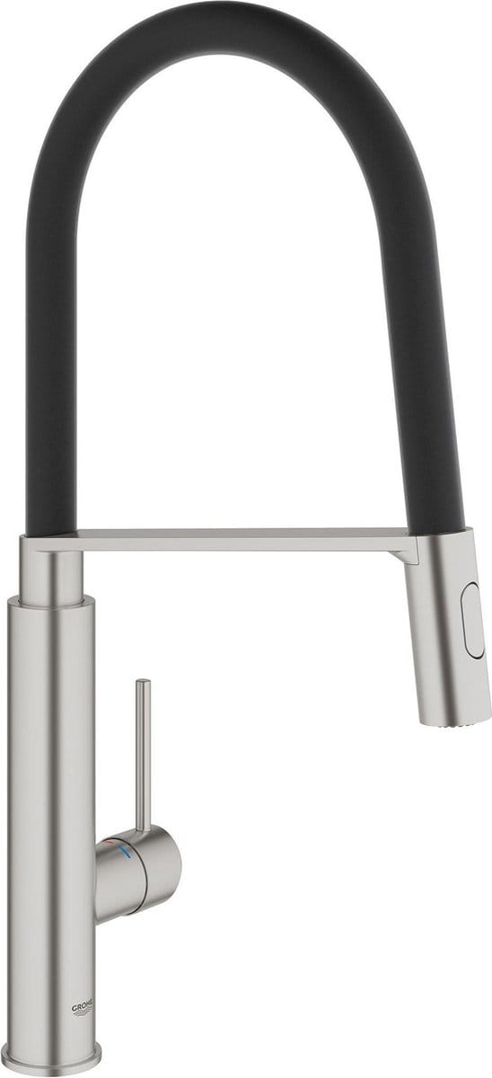 GROHE Concetto Professional Keukenkraan - Draaibare uitloop - 2 straalopties - RVS