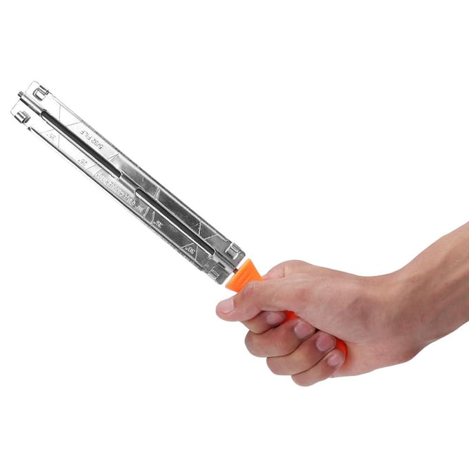 4mm Mechanische Kettingzaagslijpvijlen met Kunststof Handvat Houtbewerking Kettingzaaggereedschap gray