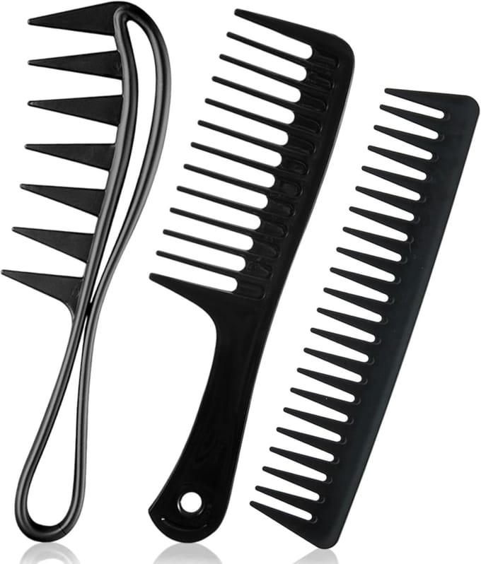 Krulkam Set - Haarkam Mannen Vrouwen - Haar Styling - Drie Verschillende Kammen - 24 x 5.8 x 2 cm