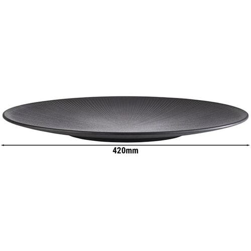 GGM Gastro (6 Stück) Teller - NERO - Melamin - Ø 420mm