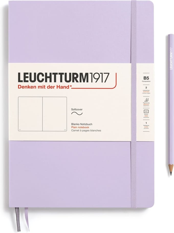 Leuchtturm1917 B5 Composition Notitieboek met zachte kaft blanco Lilac