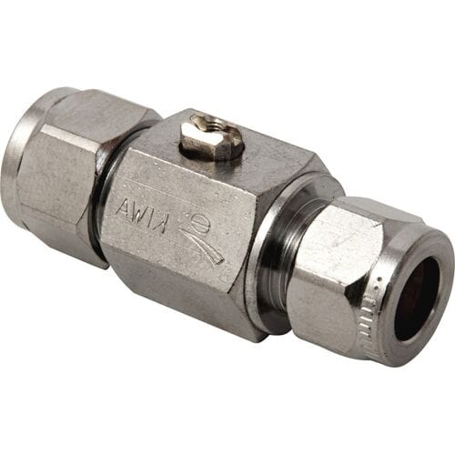 BPE mini kogelkraan recht 2x knel 12x10