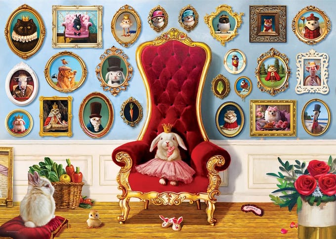 Eurographics puzzel Princess Bunny XXL stukken 500 stuks puzzel.
