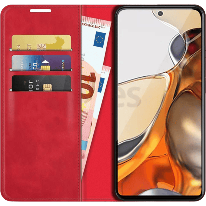 Just in Case Xiaomi 11T (Pro) Portemonnee Hoesje Red
