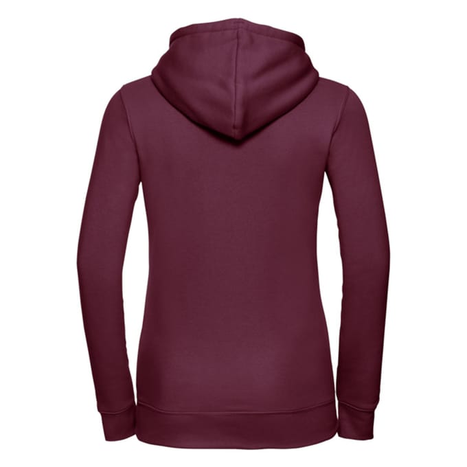 Russell Dames/Dames Authentic Hoodie (Bourgondië)