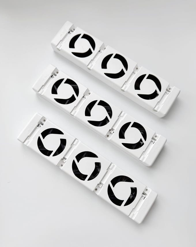 CozyVent Radiatorventilator Trio – Next Generation Afstandsbediening & Display – Energiebesparende Radiator Booster