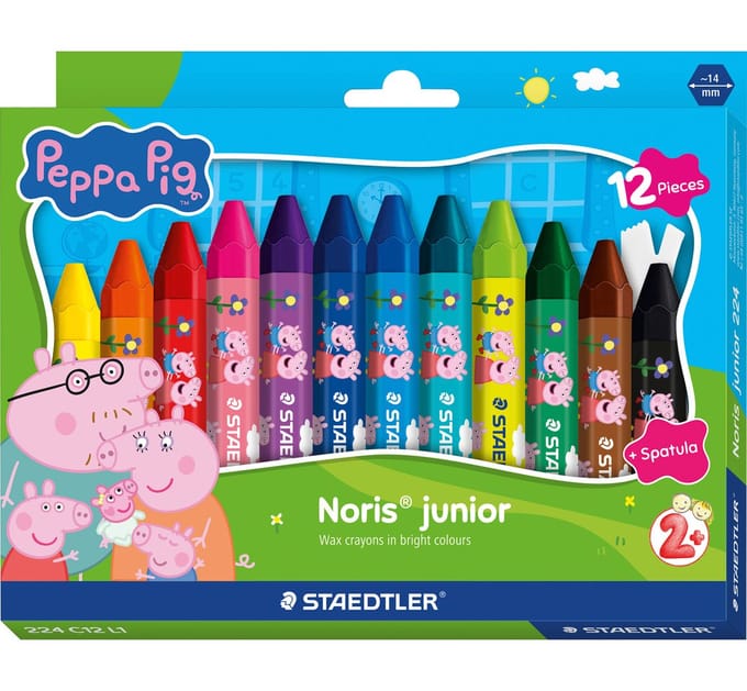 Staedtler Kleurpotlood STAEDTLER Wachsmalkreide NJ Peppa 12ST Etui 224 C12 L1 12 stuk(s)