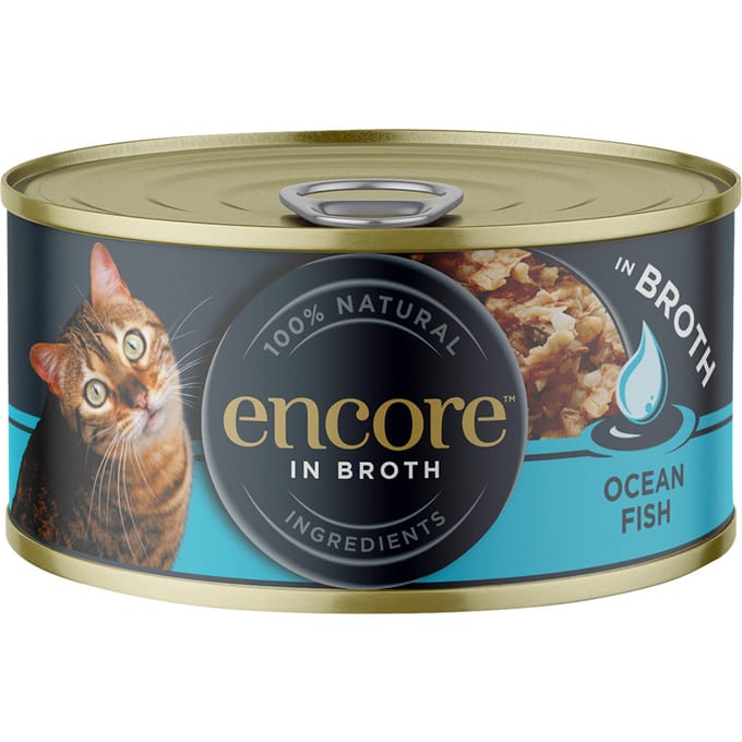 16x 70g Encore Blik zeevis Kattenvoer Nat