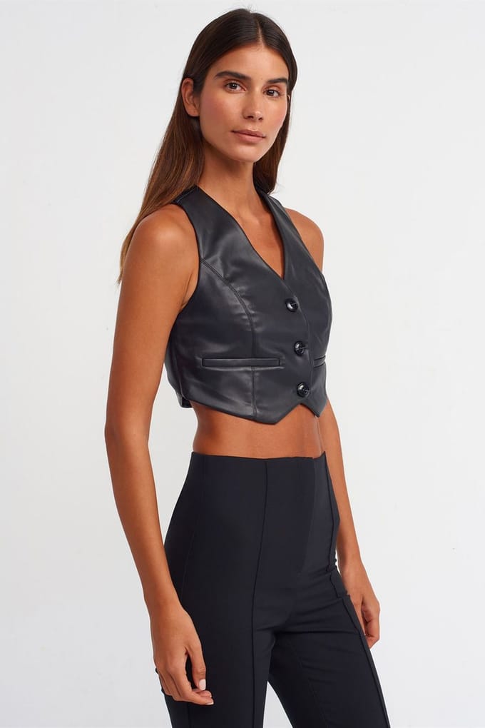 Nepleren Mouwloze Crop Blouse