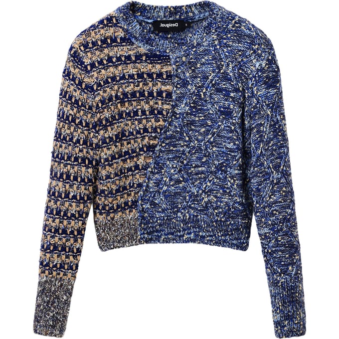 Desigual Damen Blauw Breigoed