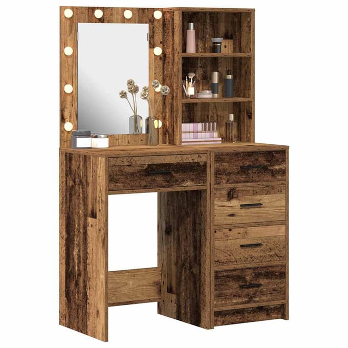 vidaXL - Kaptafel - 2 - st - Bruin - 50 - x - 41 - x - 135 - cm - Bewerkt - hout