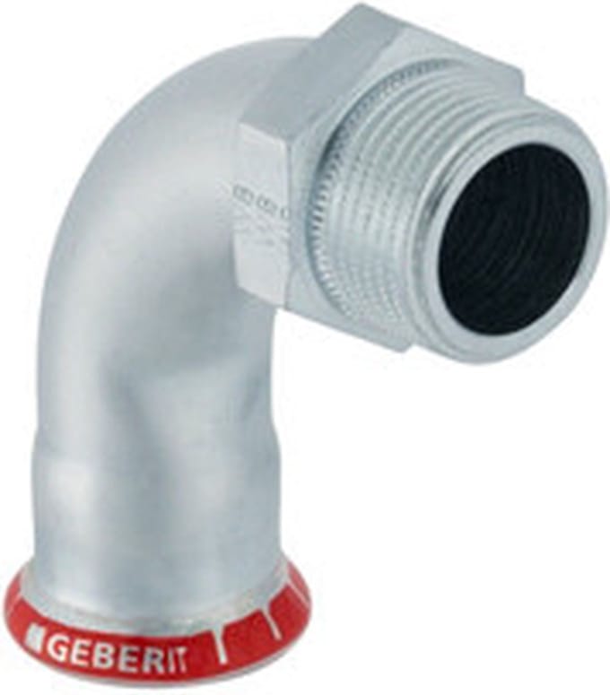 Mapress C- Staal Overgangsfitting met 2 aansl.