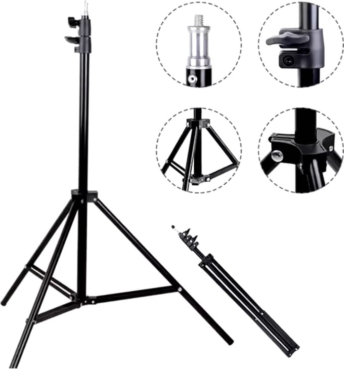 Smartphone Tripod - Camera Statief 200Cm + Telefoonhouder, draaigreep en Bluetooth Remote Shutter van HiCHiCO