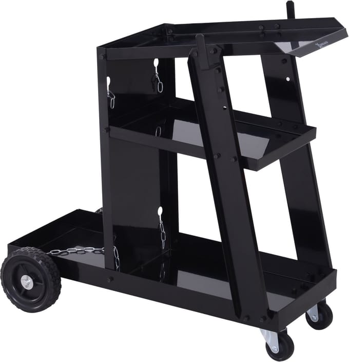 DURHAND Laskar Staal, ijzer, rubber 71L x 39B x 70H cm Zwart