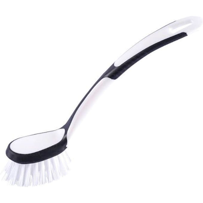 G.Funder Dishwashing brush with nylon bristles. 2-component handle in plastic and rubber.