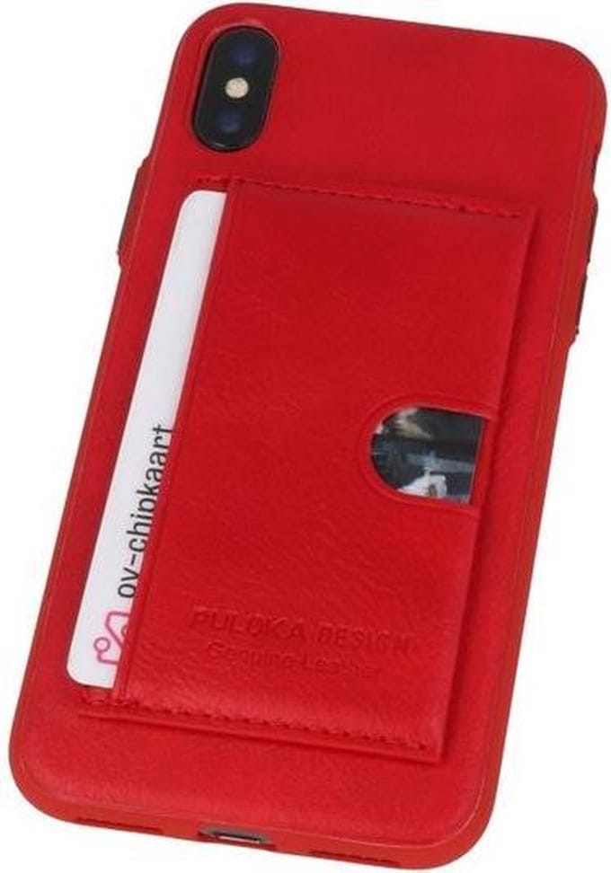 Rood Hardcase cover Hoesje voor Apple iPhone X