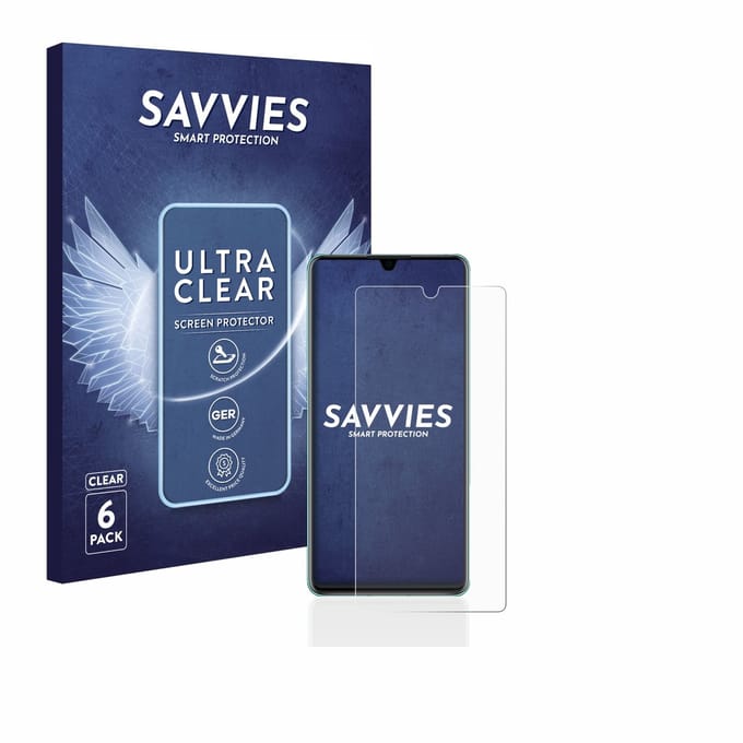Savvies - Screenprotector voor Huawei P30 - Folie Beschermfolie transparant 6 Stuks