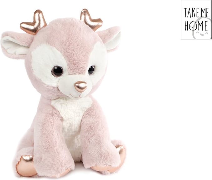 Rendier Pluche knuffel - XL - 30 cm - Kerst knuffel