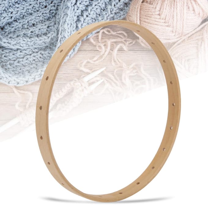 Massief Houten Breimachine Handmatig DIY 21cm Wandhanger Circulaire Breimachine beige