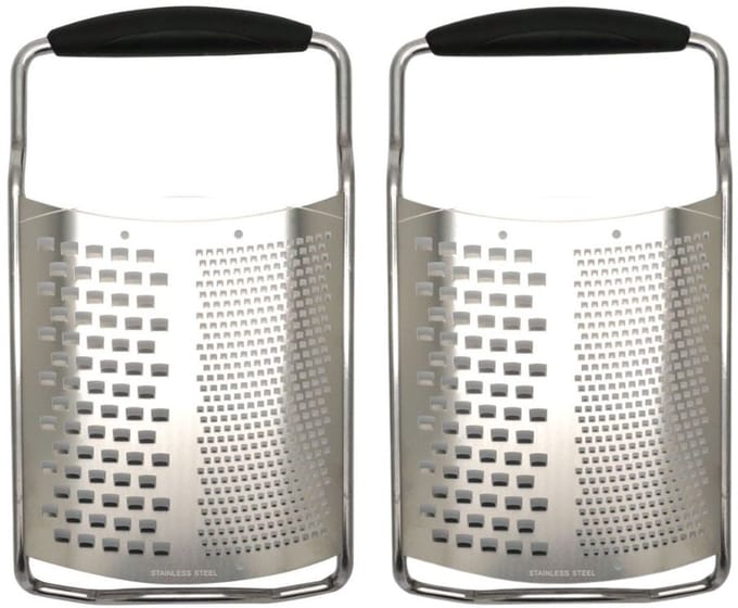 Set van 2 RVS Kaasschaven 2-in-1 van 22 cm Fackelmann