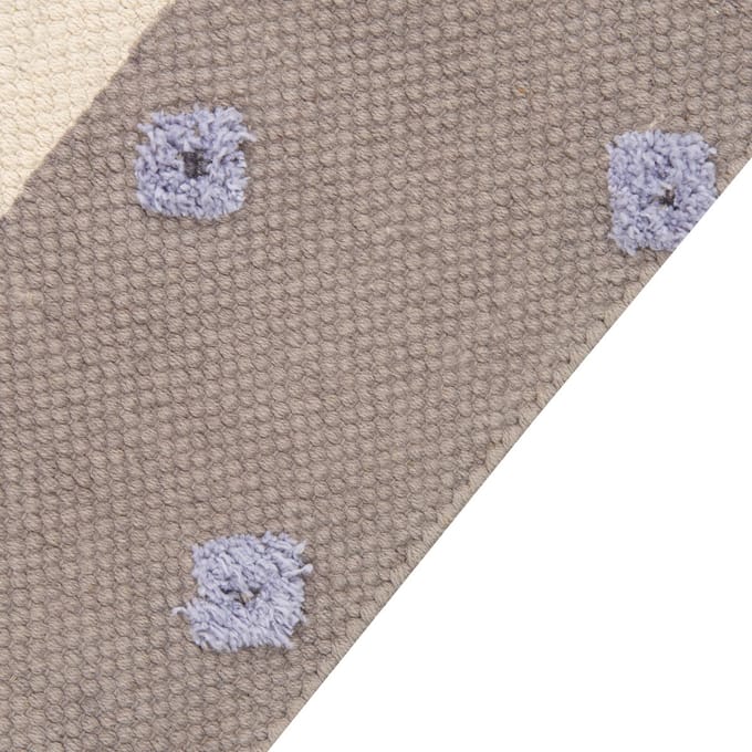 LUBUK - Vloerkleed - Taupe - Katoen