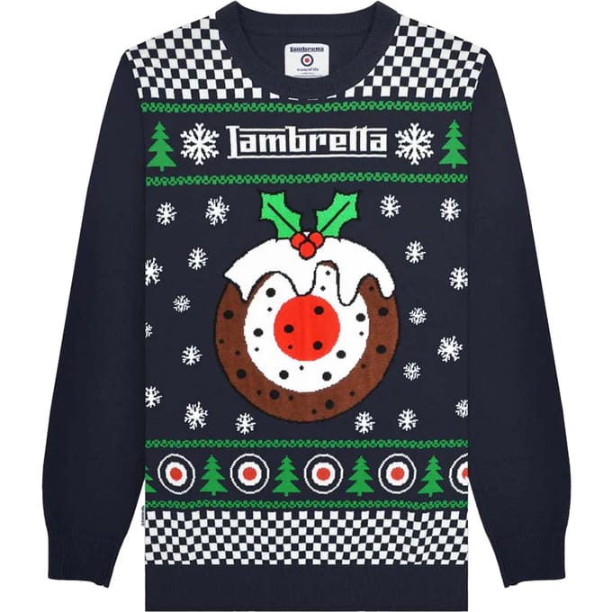Lambretta Heren AW25 Target Kersttrui (Marine)
