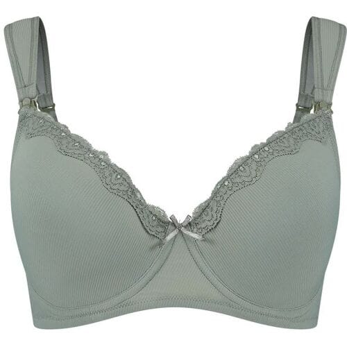 Prénatal voedingsbh rib Light Khaki Green 80E Dames