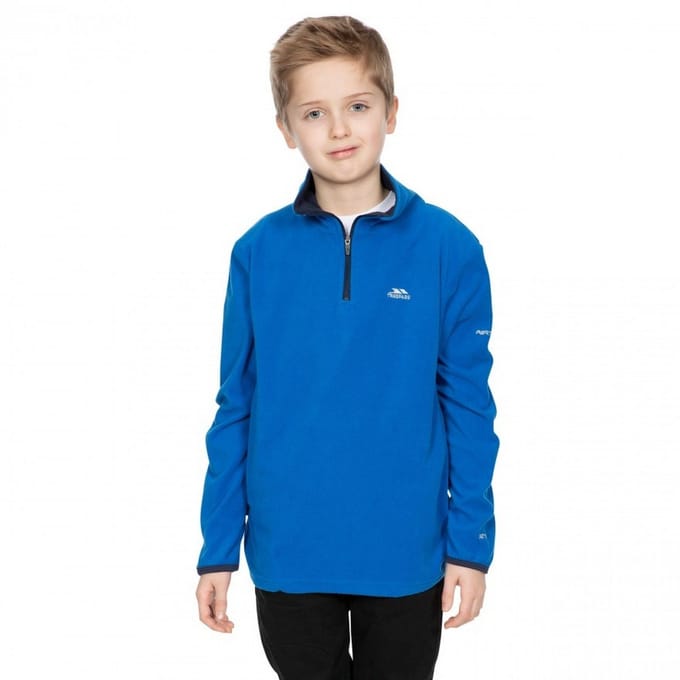 Trespass - Jongens Etto Half Zip Fleece Sweater (Blauw)