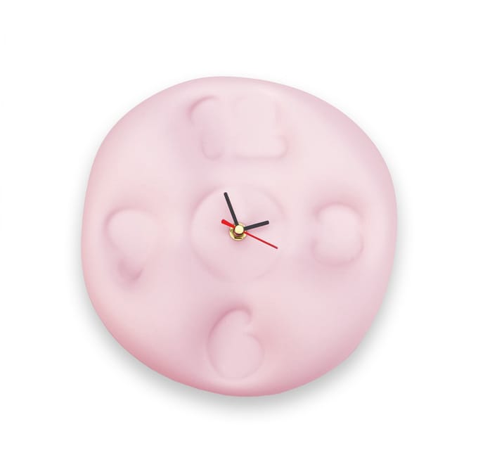 IKONIC - Design Klok - Bubble Clock Roze - Teun Zwets