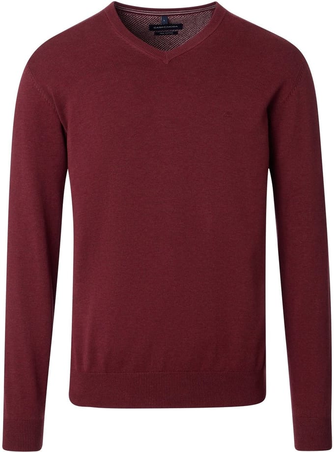 Casa Moda Pullover Rood - Maat M - Heren - Pullovers