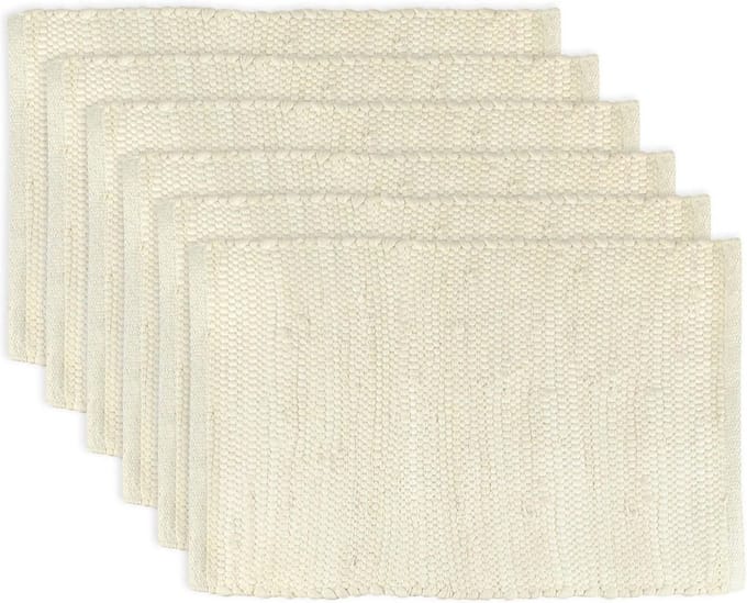 Omkeerbaar en machinewasbaar placemat van katoen - 13x19 cm