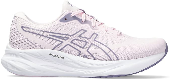 ASICS Gel-Pulse 15 - Hardloopschoenen - Maat 43.5 - Cosmos/Ash Rock / Roze Grijs - Gel-Pulse - Hardlopen - Dames Hardloopschoenen