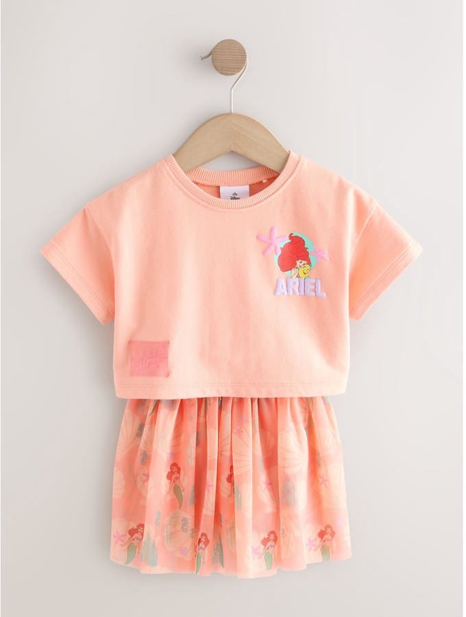 Next - Meisjes - Disney set van top & rok - Oranje