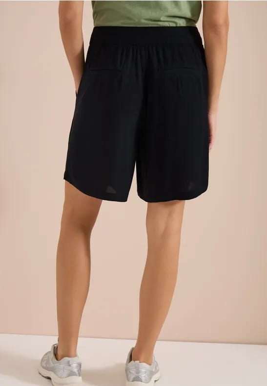High Waist shorts met Wide Legs en structuur