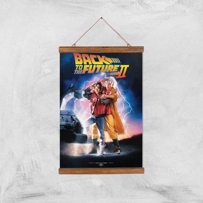 Back To The Future Part 2 Giclee Art Print - A3 - Wooden Hanger