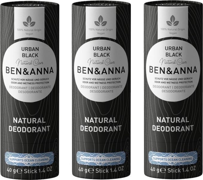 BEN&ANNA - Urban Black papertube - 3 pak