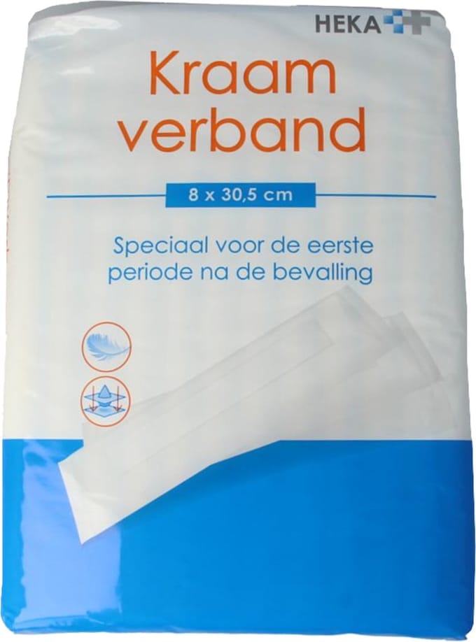 Heka Kraamverband 9.5 x 33 cm 12st