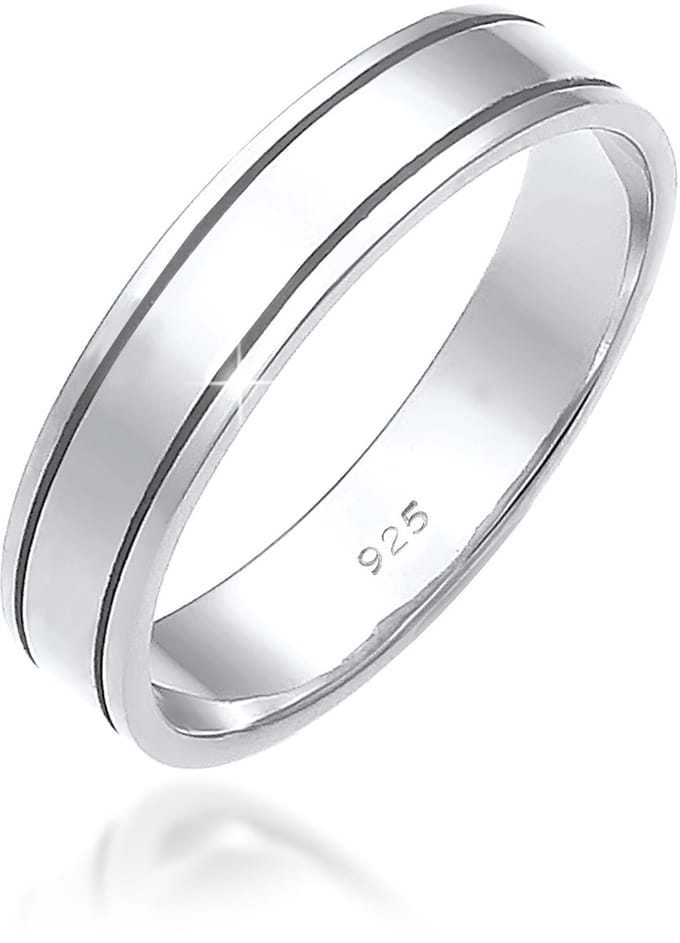 Elli PREMIUM - Ring - Elli PREMIUM Ring Dames Band Paar Bruilloft in 925 sterling zilver - Dames