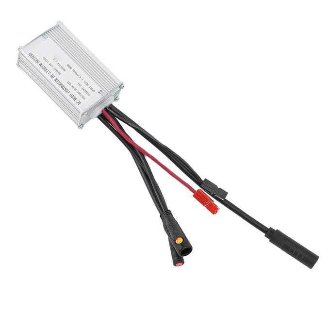 Elektrische Fiets Motorcontroller 15A Borstelloze Blokgolf Controller met Waterdichte Connector Licht white