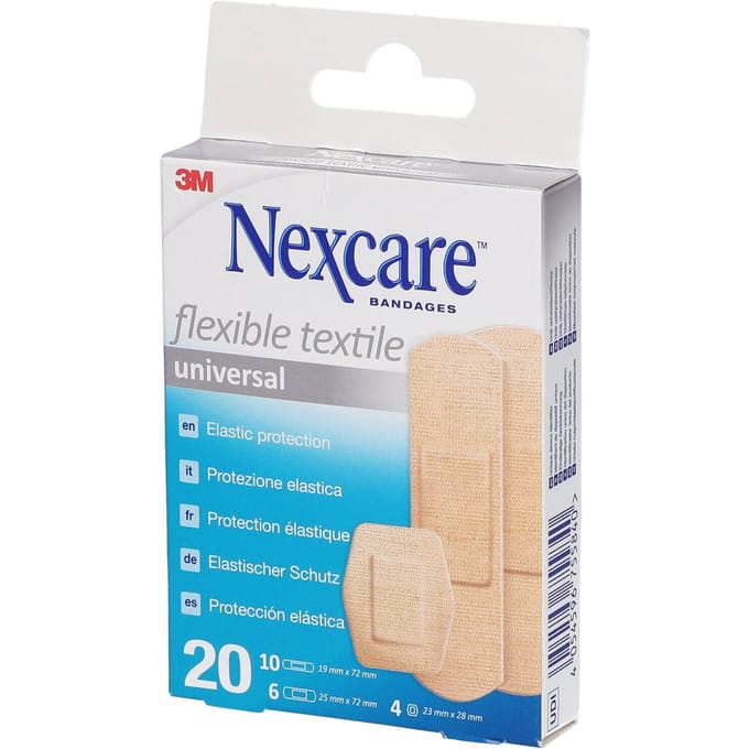 Nexcare 3m Flexible Textile Universal Strips 20