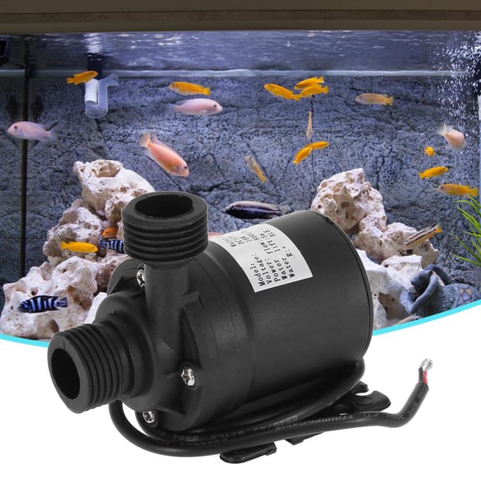 Mini DC 12V Hef 5M 800L H Tuinwaterpomp Tuiniergereedschap wit