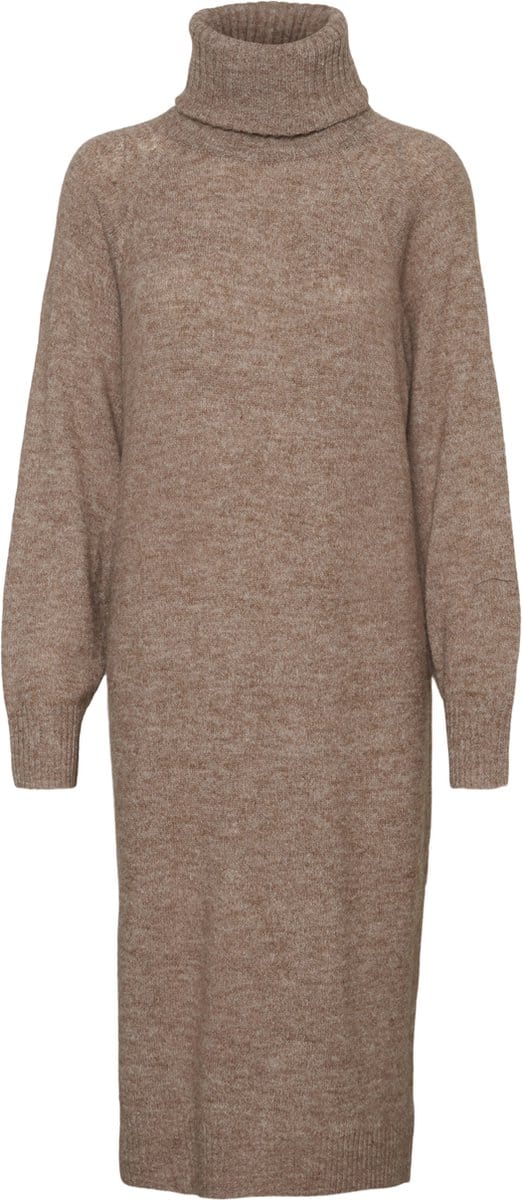 VERO MODA VMDANIELA LS COWL NECK DRESS GA Dames Jurk - Maat M