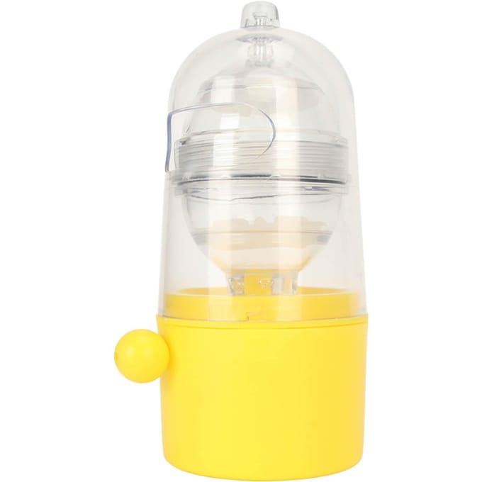 Handmatige Eiershaker Eiertrekker Draagbare Eidooier Eiwit Mixer Eierspinner Scrambler met Trekkoord white