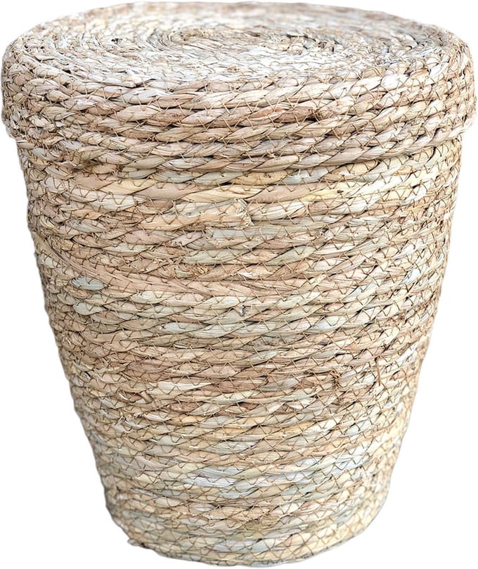 Lavandoux - Prullenmand - Papierbak - Zeegras - Naturel - Ø25xH30 cm