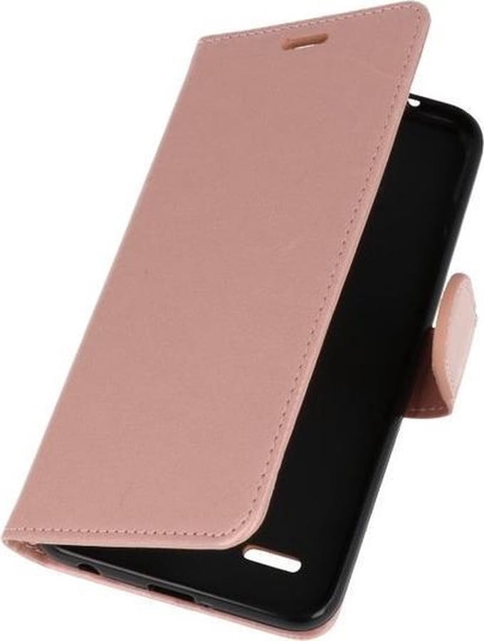 Roze Wallet Case Hoesje voor LG K10 2018
