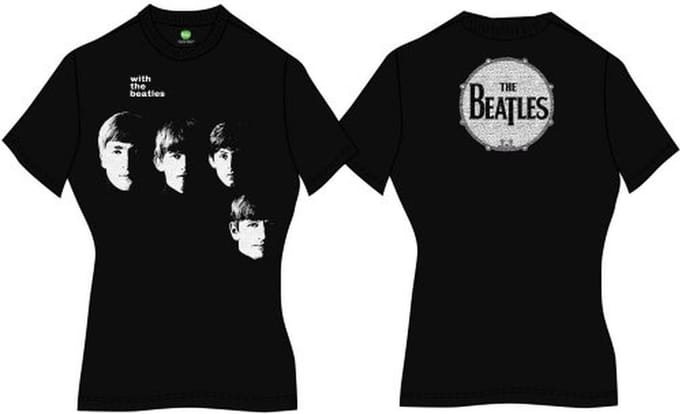 The Beatles - With The Beatles Dames Tshirt - S - Zwart
