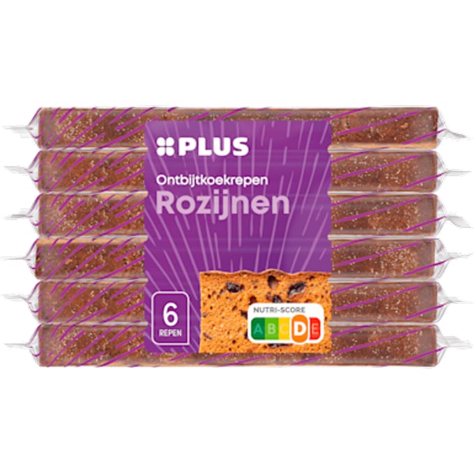 Ontbijtkoekrepen Rozijnen 6 pack