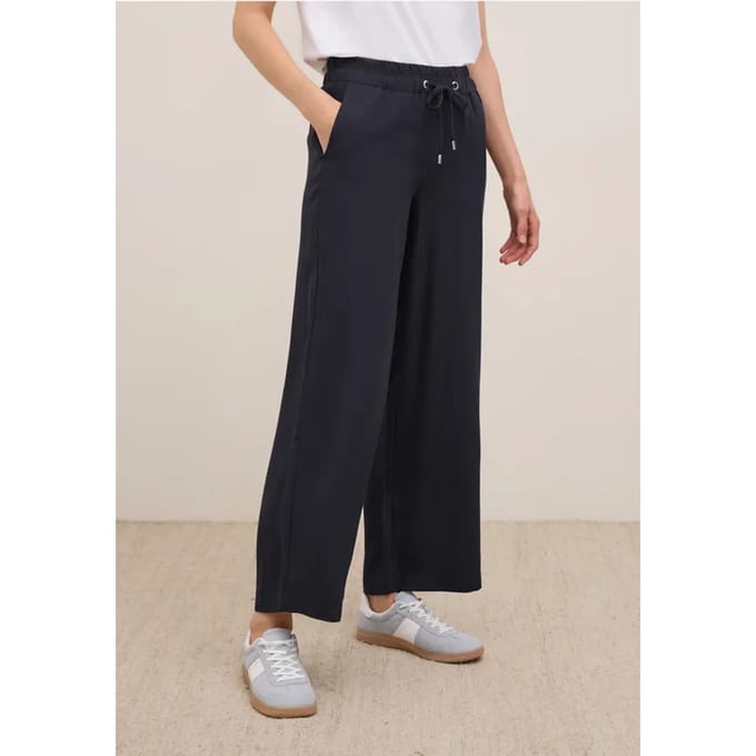 Wide Legs gestructureerde broek