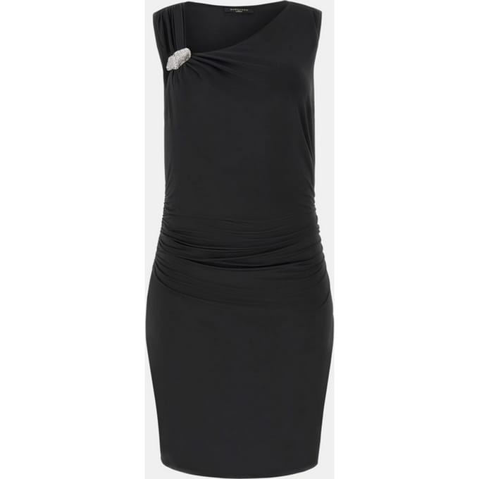 asymmetrische jurk zwart vrouw