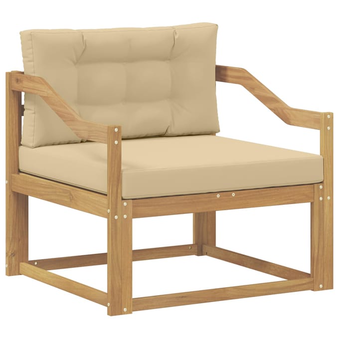 vidaXL - Buiten - Midden - Sofa - Polyester - Wit